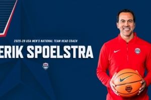美国男篮官方：斯波担任美国男篮主教练的任期到2028年结束